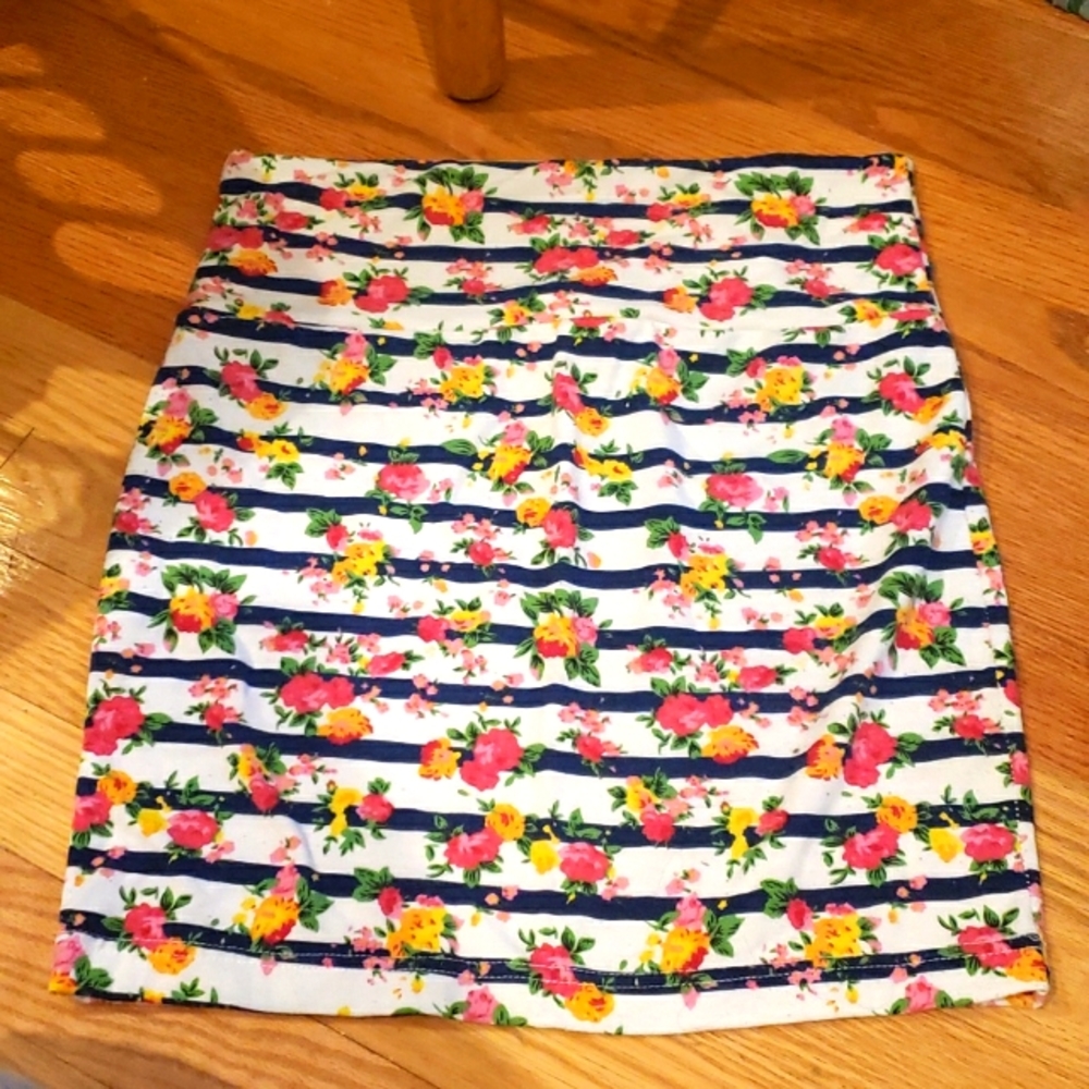 Floral Bodycon Skirt